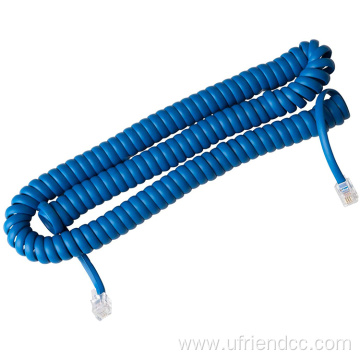 RJ11/RJ12 6P4C Spring Telephone Cable Coiled Telephone Cord